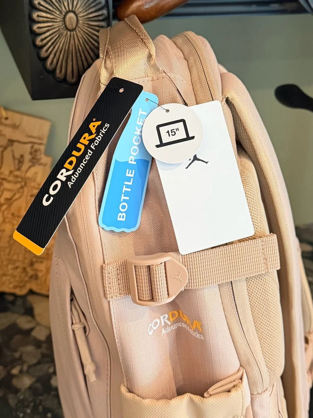 JORDAN Cordura 29L Franchise Cordura Logo Backpack Legend MD Brown Backpack
